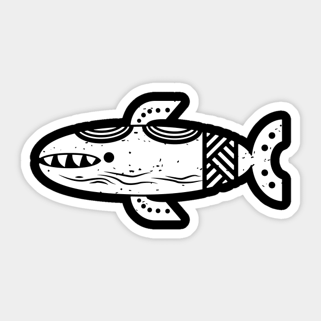 The Wind Fish Sticker by kaeru